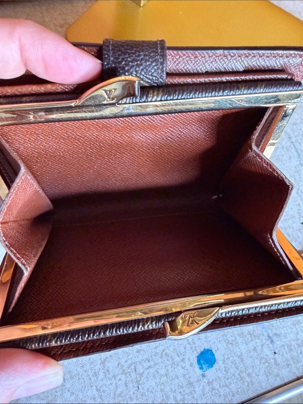 Louis Vuitton Monogram Canvas Snap Wallet in Dark Brown